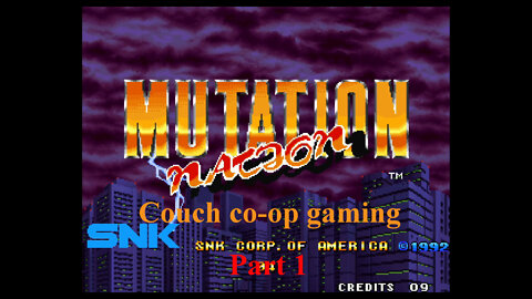 Couch co-op gaming Mutation Nation part 1