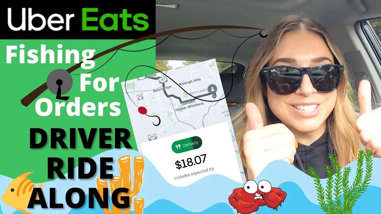 Uber Eats Driver Ride Along Food Delivery | Fishing For Good Orders | Part 1