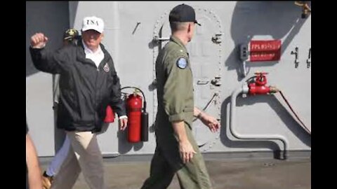 President Donald Trump visits Sailors and Marines aboard USS Kearsarge (LHD 3)