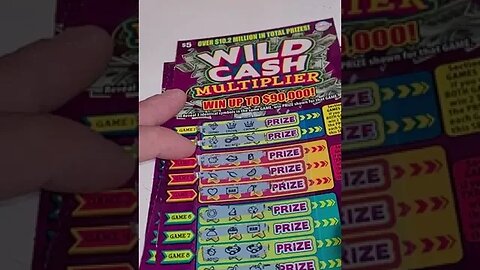 I spent $25 on Lottery Tickets Wild Cash!