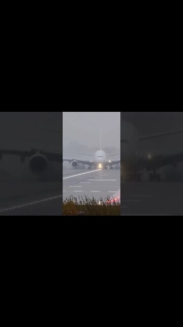 💧A380 Bad Weather Landing