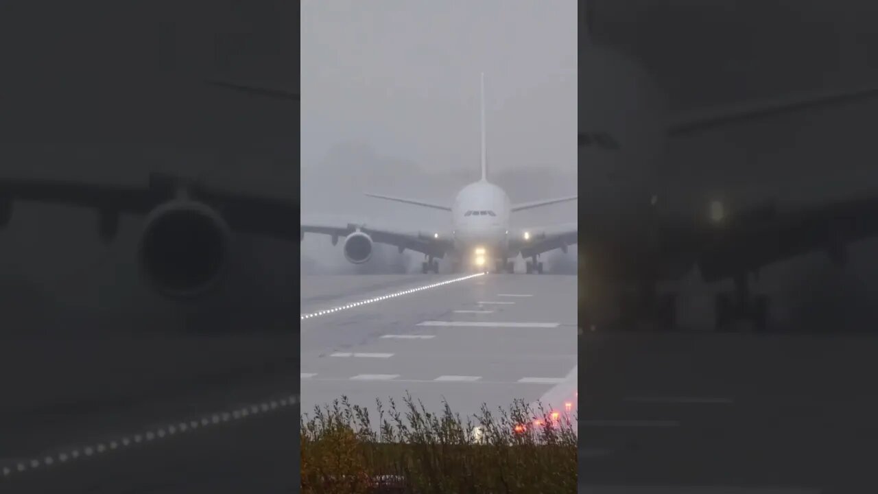 💧A380 Bad Weather Landing