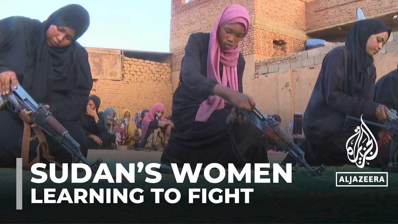 Sudan's women attend training camps to learn how to fight