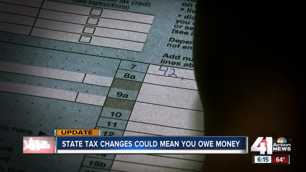 State tax changes could mean you owe money