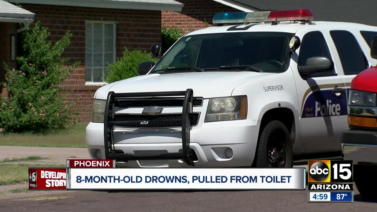 8-month-old drowns, pulled from toilet