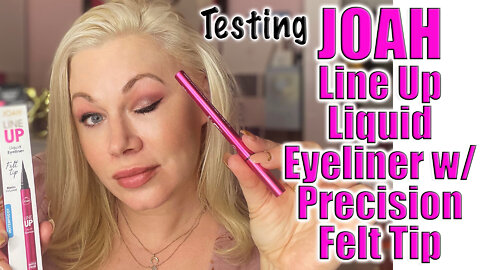 Testing JOAH Line Up Liquid Eyeliner with Precision Felt Tip | Let's TEST!