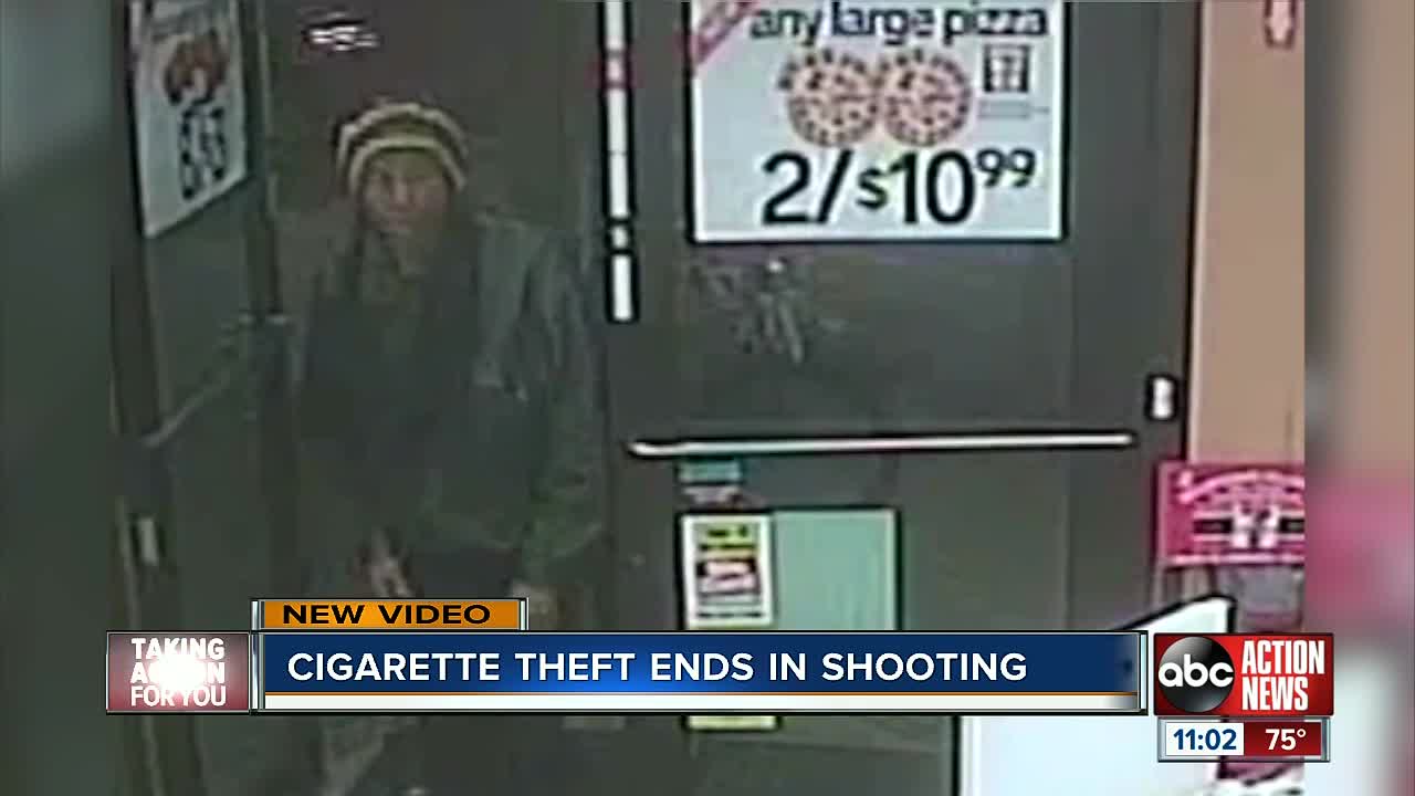 Cigarette theft ends in shooting