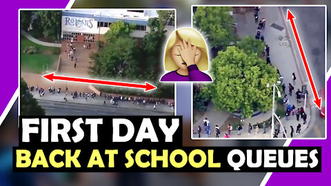 FIRST DAY BACK To SCHOOL QUEUES 🤦‍♀️ / Hugo Talks / #lockdown