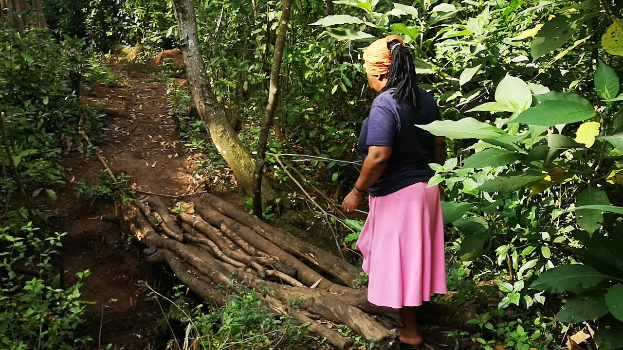 OUTH AFRICA - Durban - KZN MEC of Edu Kwazi Mshengu visit the homeless family leaving in the bush (Video) (QpC)