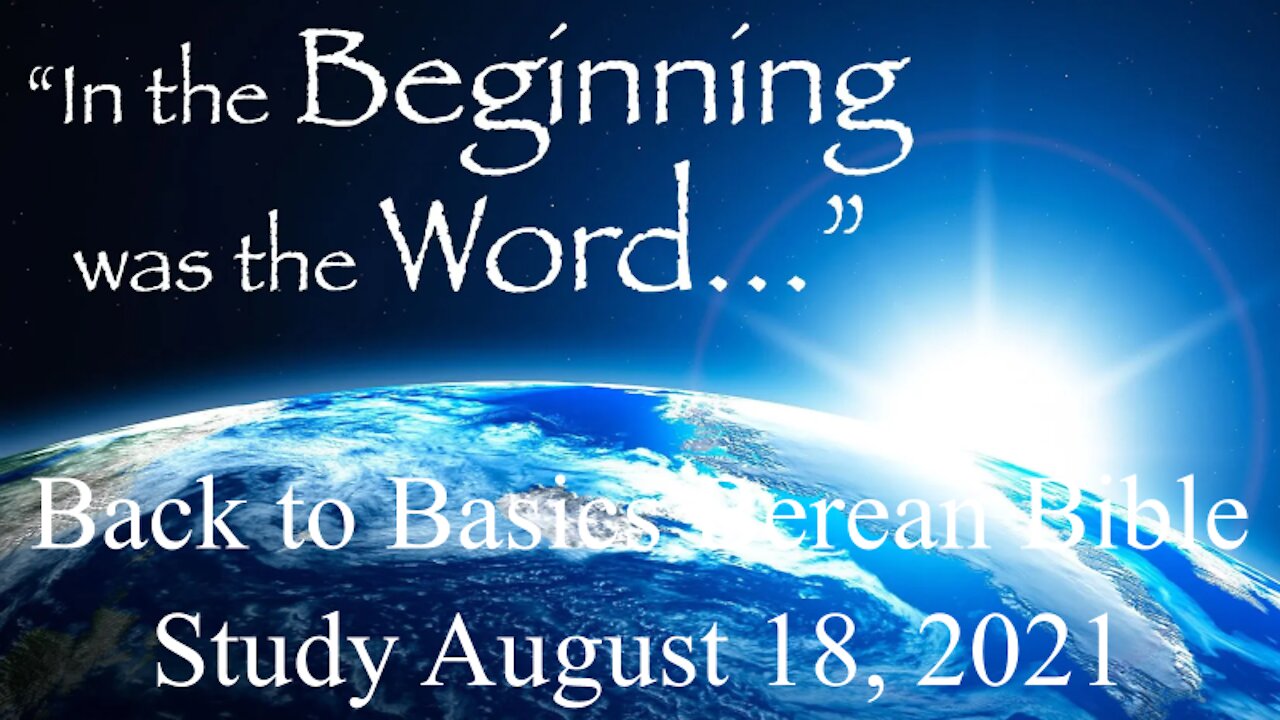 In the Beginning was the Word