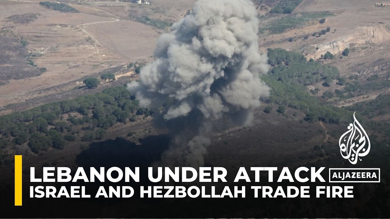 Thousands fleeing south Lebanon as Israel and Hezbollah continue to trade fire