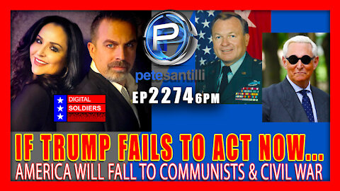 EP 2274-6PM GEN VALLELY & ROGER STONE LIVE: WILL AMERICA FALL TO COMMUNISTS & CIVIL WAR JAN 20TH?