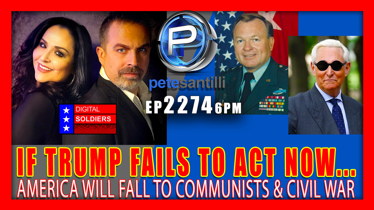 EP 2274-6PM GEN VALLELY & ROGER STONE LIVE: WILL AMERICA FALL TO COMMUNISTS & CIVIL WAR JAN 20TH?