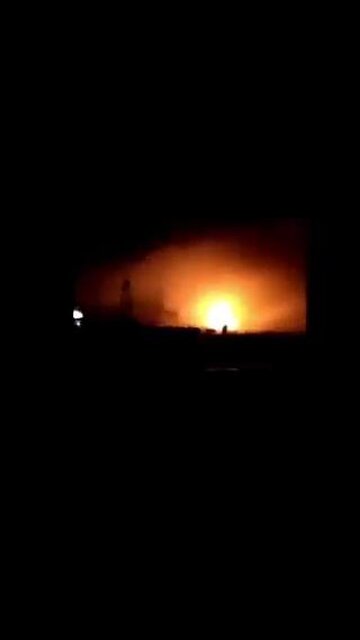 Footage of U.S. airstrikes targeting Al Bukamal, Deir ez-Zor Governorate, Syria.