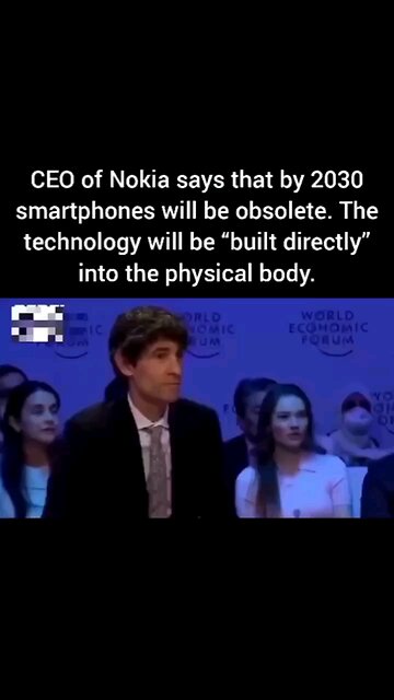 ceo of Nokia on humans with tech built into the body. Trans humanism