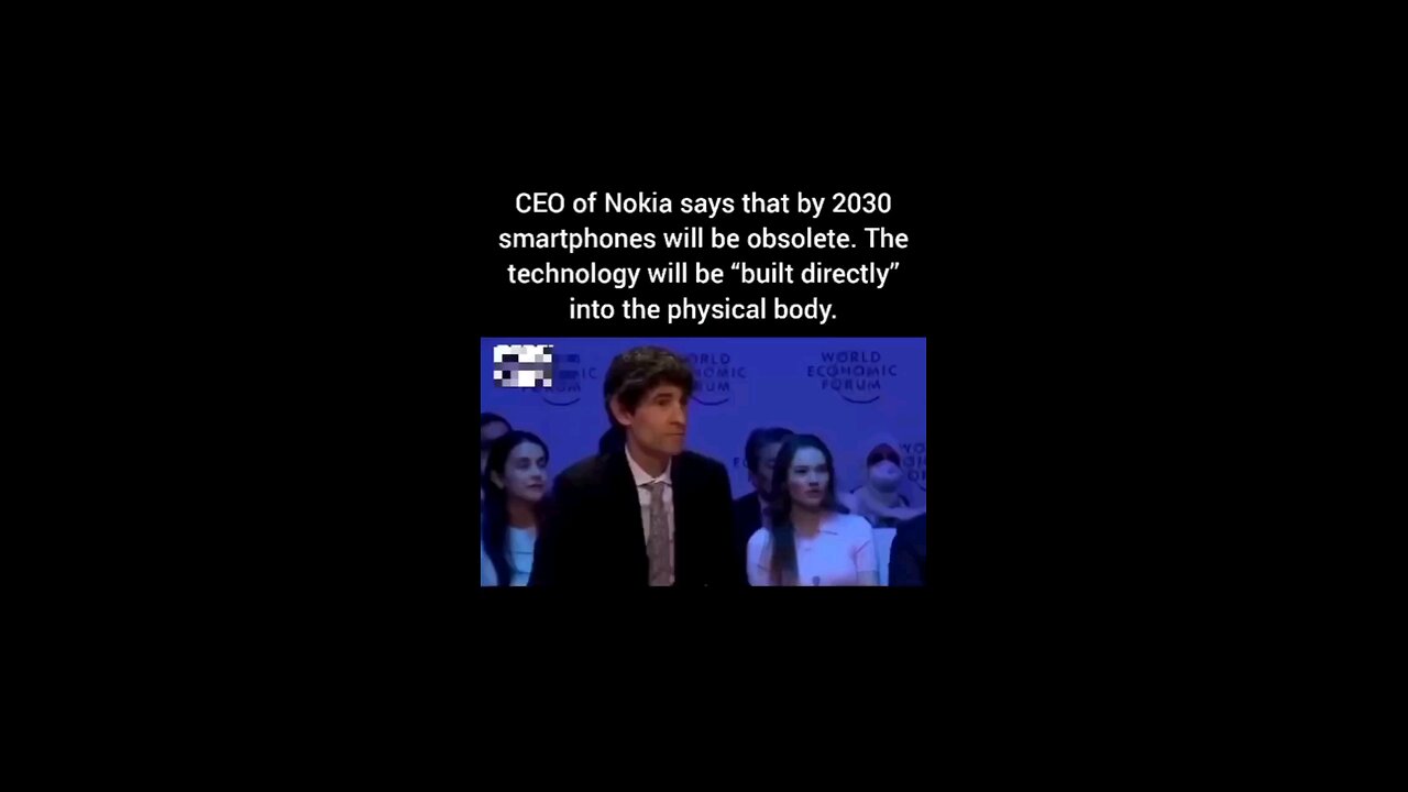 ceo of Nokia on humans with tech built into the body. Trans humanism