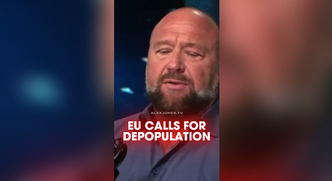 Alex Jones: EU Leader Calls For Deindustrialization & Depopulation of The Prison Planet - 10/7/24