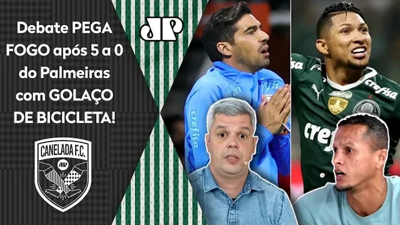 "PELO AMOR DE DEUS, cara! O Palmeiras e o Abel..." Debate PEGA FOGO após 5 a 0 com GOL DE BICICLETA!