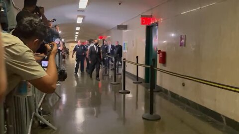 Steve Bannon entering courtroom just now: They will never shut me up, they’ll have to kill me first