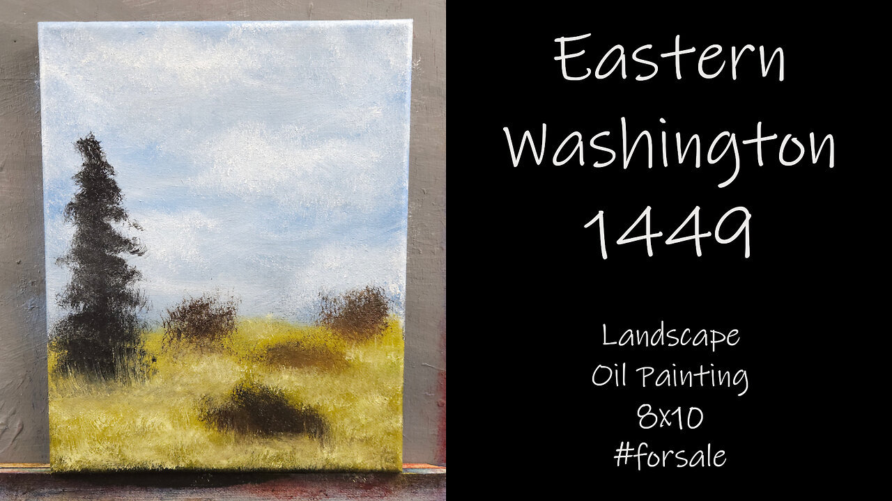 "Eastern Washington 1449" Landscape Oil Painting 8x10 #forsale