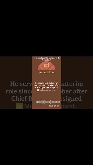 New Boise Cheif of Police