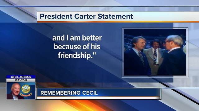 President Carter's statement on Cecil Andrus passing