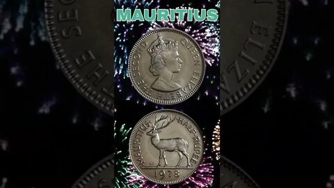 Mauritius ½ rupee 1978.#shorts #coinnotesz