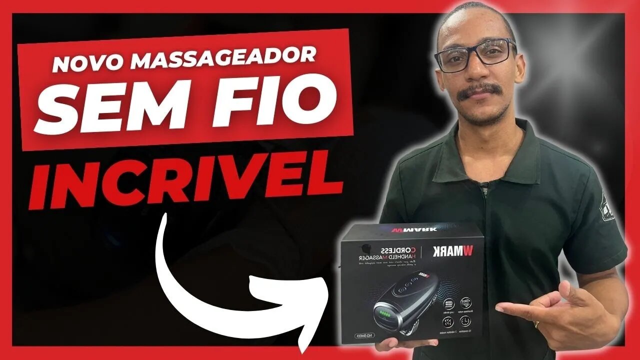 MASSAGEADOR ELETRICO WMARK SEM FIO PARA FAZER BARBATERAPIA #barbearia #barbeariabrasil