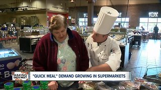 "Quick meals" are growing in demand at supermarkets