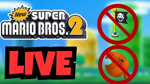 🔴 No Power Ups & No Checkpoints | New Super Mario Bros 2 Challenge