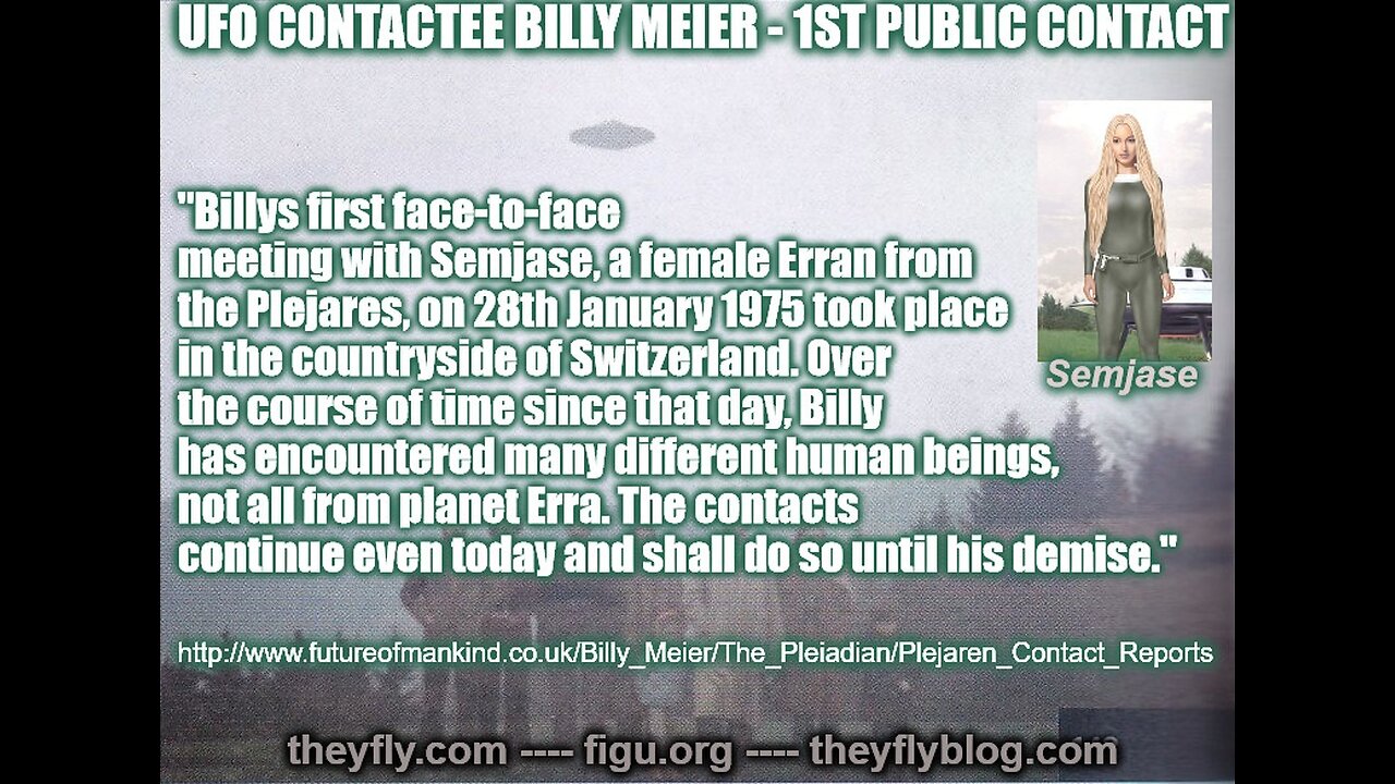 Billy Meier UFO Contact Report 1