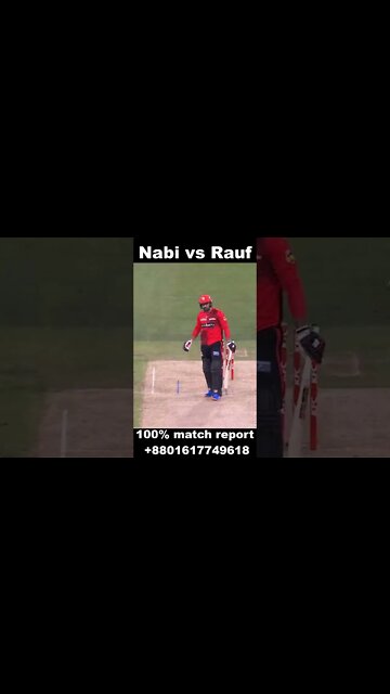 Haris Rauf vs Mohammad Nabi #shorts #cricketshort