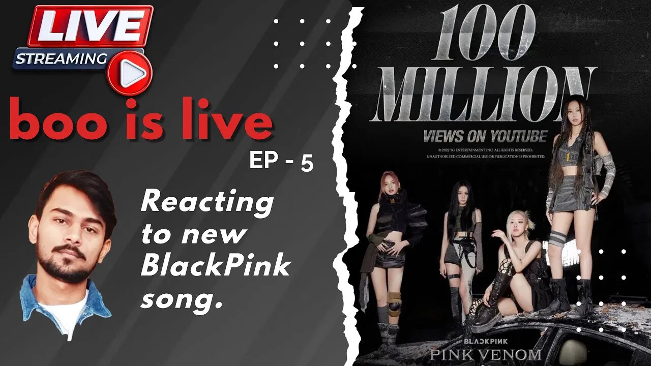 Indian Reacting to new #blackpink song | boo is live EP-5 | jaswantboo #blackpink