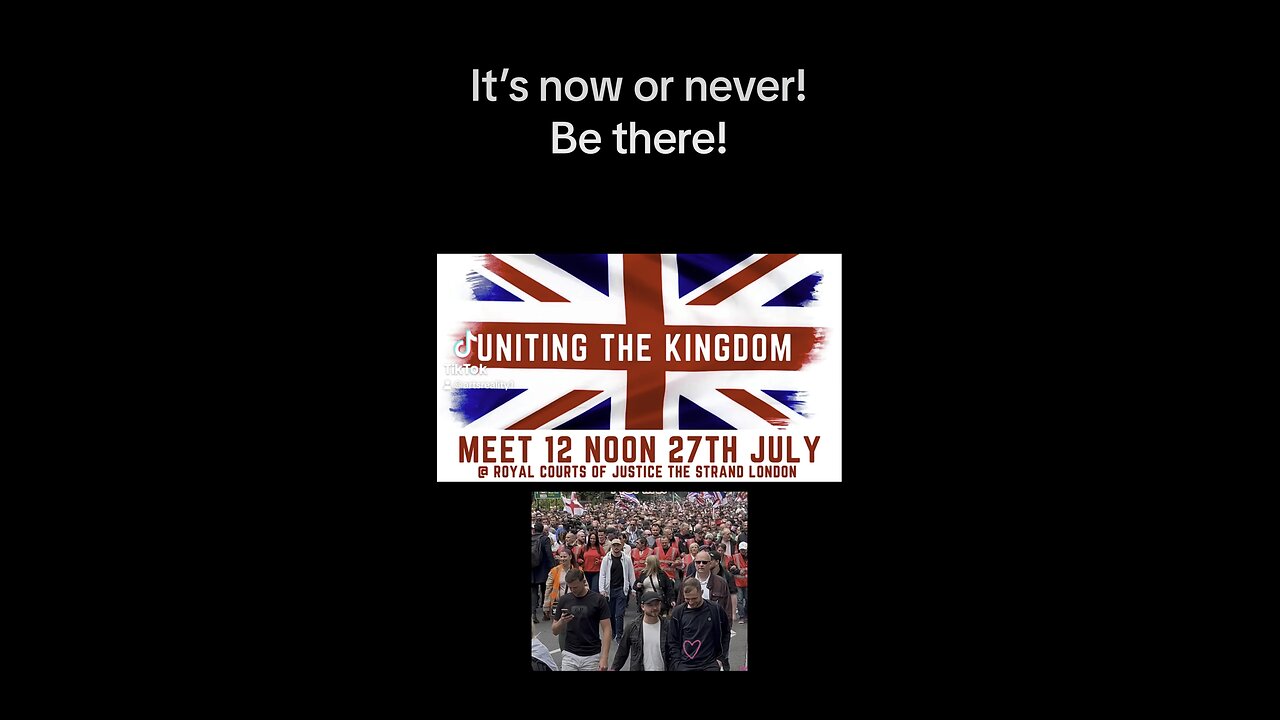 It’s now or never be there 27th July 2024