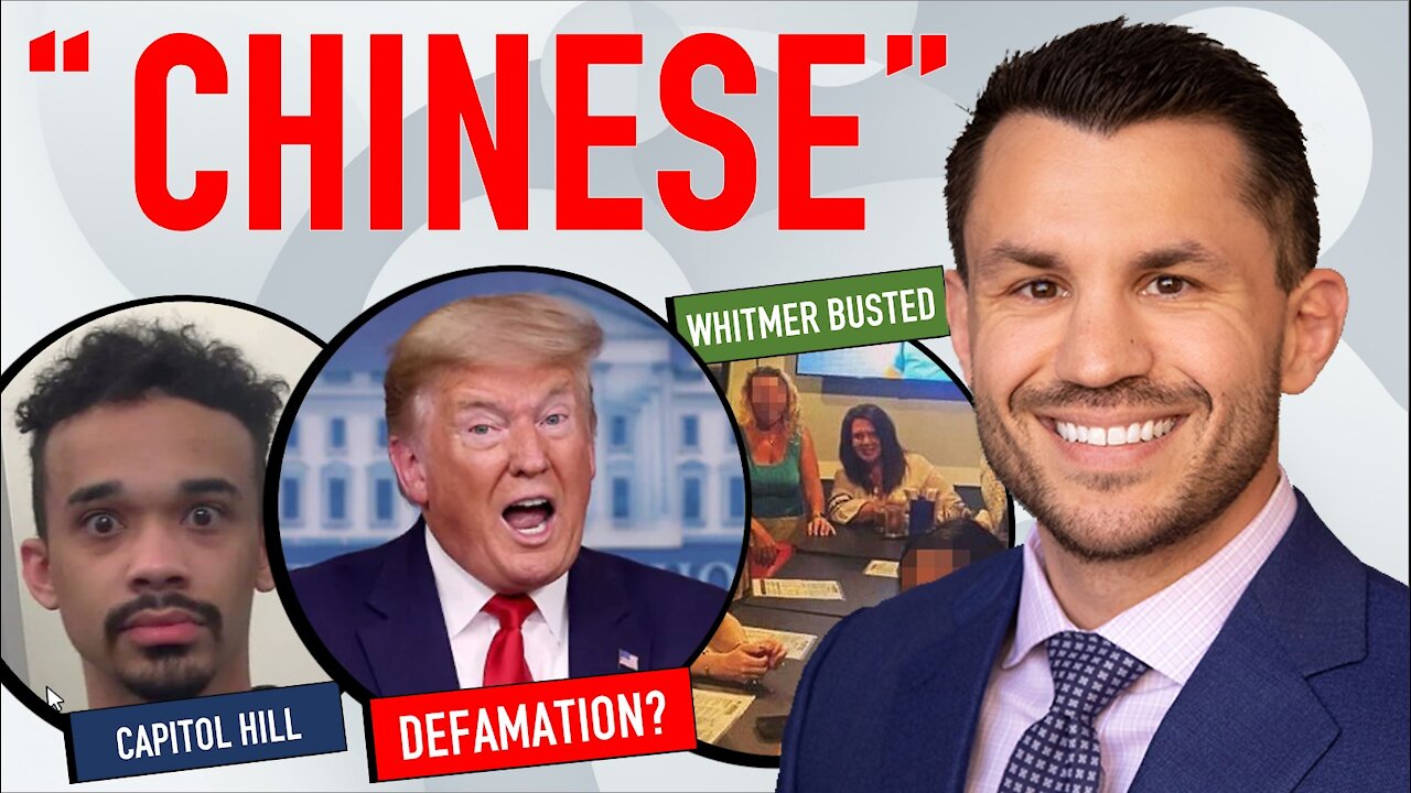 Trump “Chinese Virus” Lawsuit, Feds Seize $90k in 1/6 Footage Proceeds, Whitmer Violates COVID Order