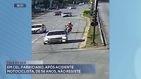 Vale do Aço: Em Cel. Fabriciano, após Acidente Motociclista, de 56 Anos, não Resiste.