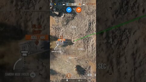 World of Tanks: didn't think I was going to get this kill. Figured I'd miss.