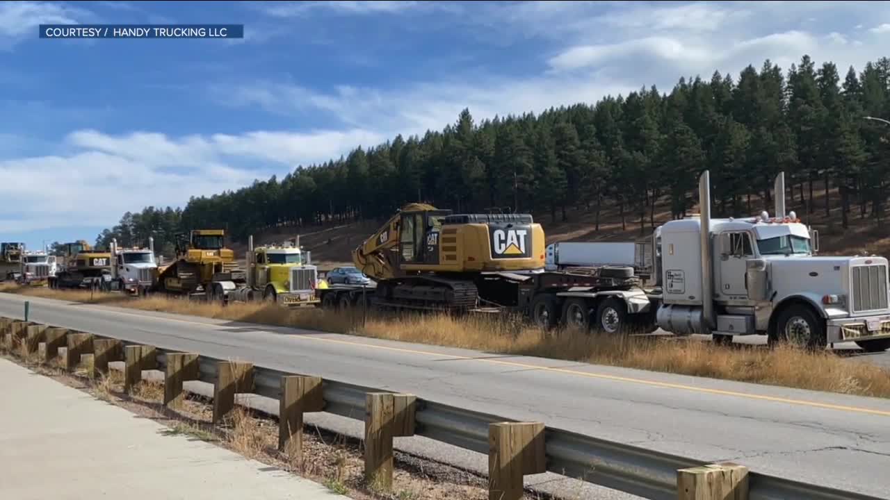 Thank you to truck drivers who are helping firefighters