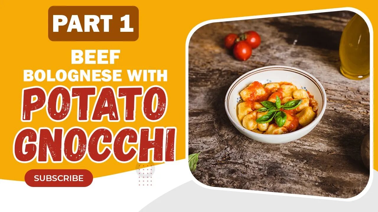 How to make potato gnocchi recipe with beef part 1#shorts