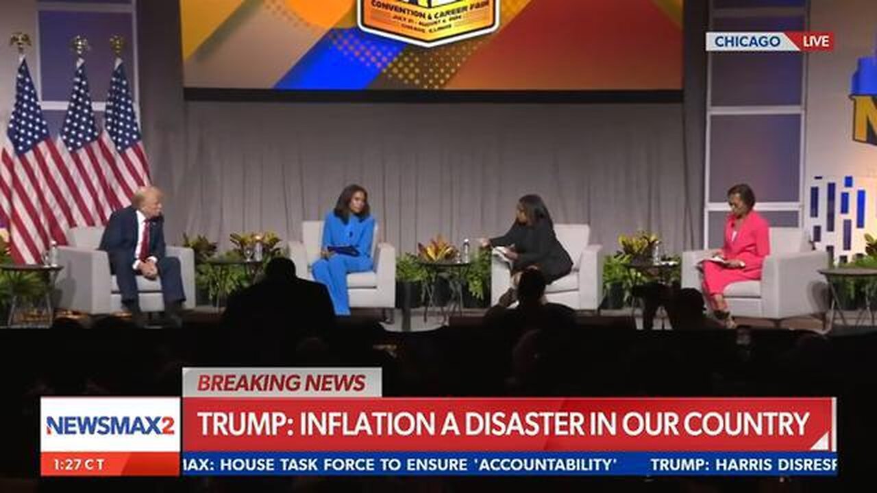 President Donald Trump Takes Some Difficult Questions Head-On At Black Journalist Convention