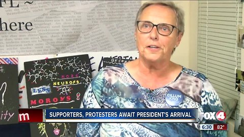 Protesters say they will greet President Trump when he arrives