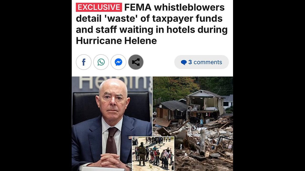 Cops are saying "don't donate to FEMA..."