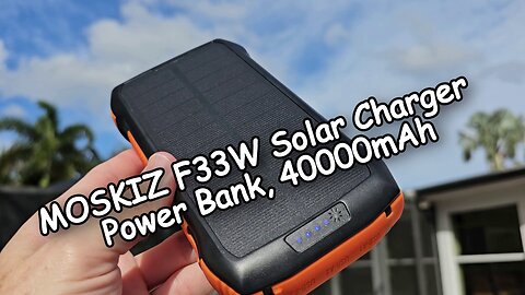 MOSKIZ F33W Solar Charger Power Bank 40000mAh | Full Review 2024