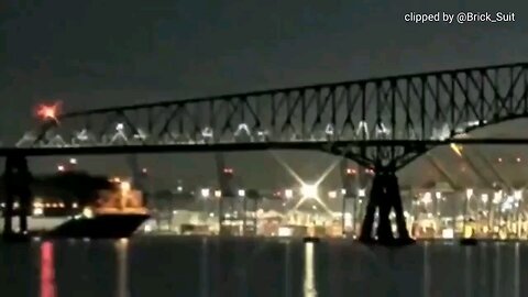 Video of Maryland Barge striking pillar and knocking entire bridge into the water