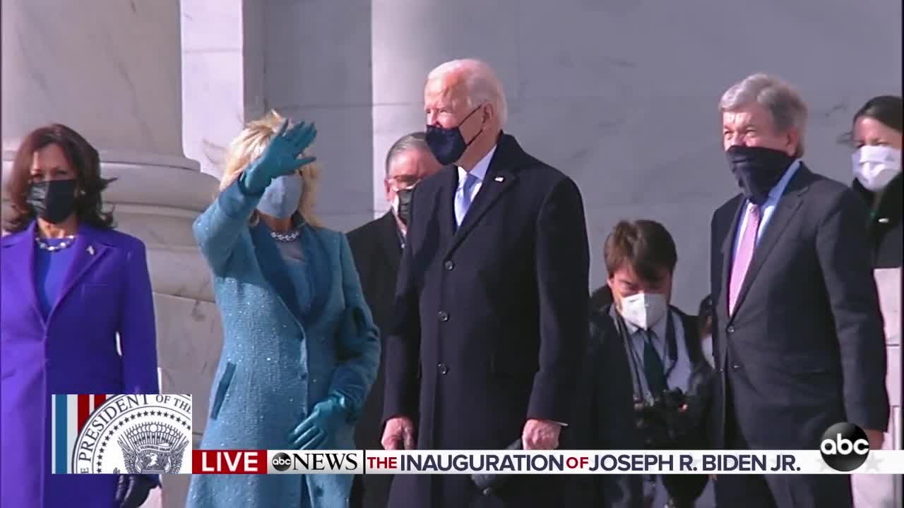 Bidens, Harrises arrive at US Capitol ahead of inauguration