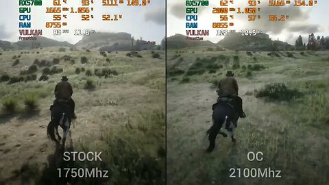 ELSA RX 5700 | STOCK VS OC | RDR2