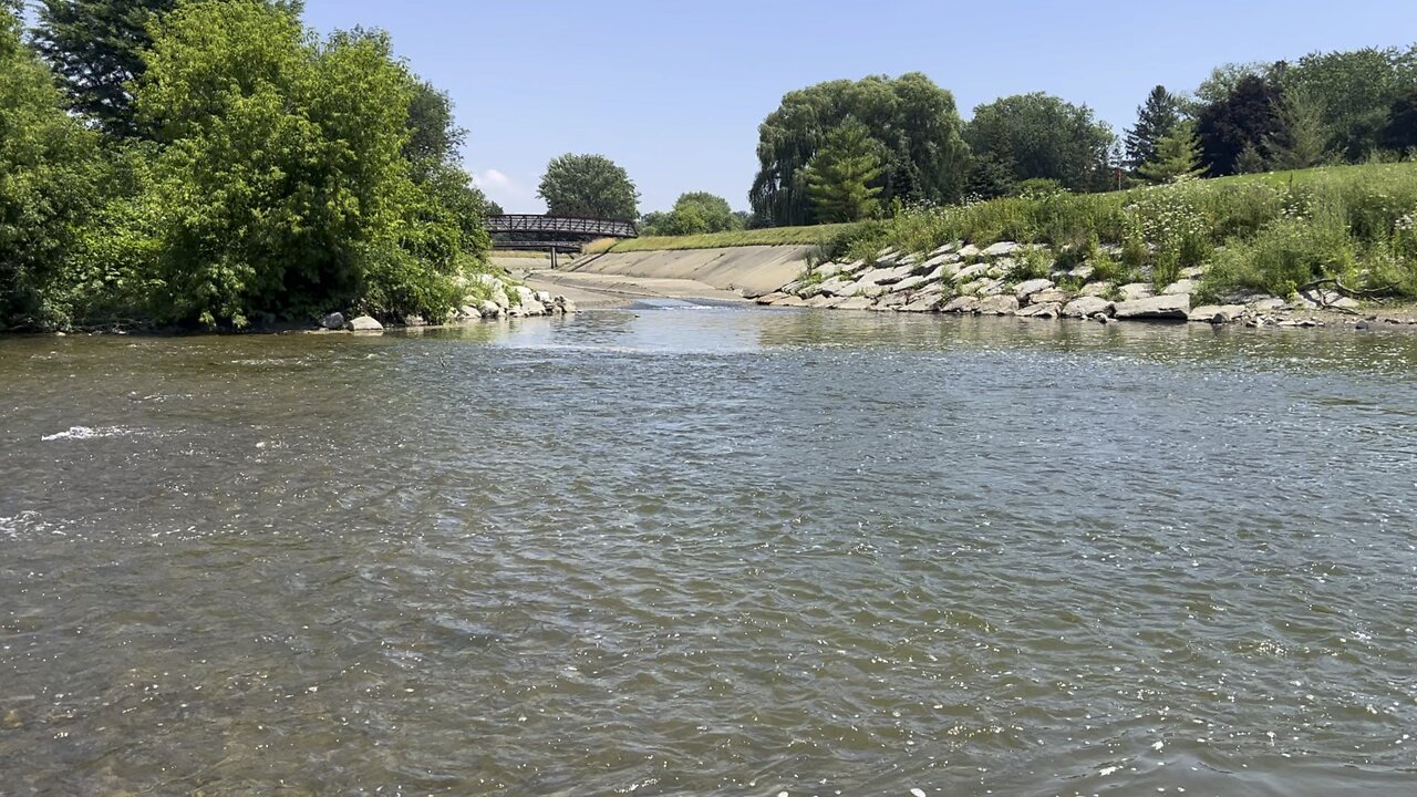 Little Island in the middle of Humber River