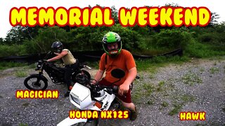 [E47] Hawk 250 Magician and NX125 Memorial Weekend Cruising country back roads