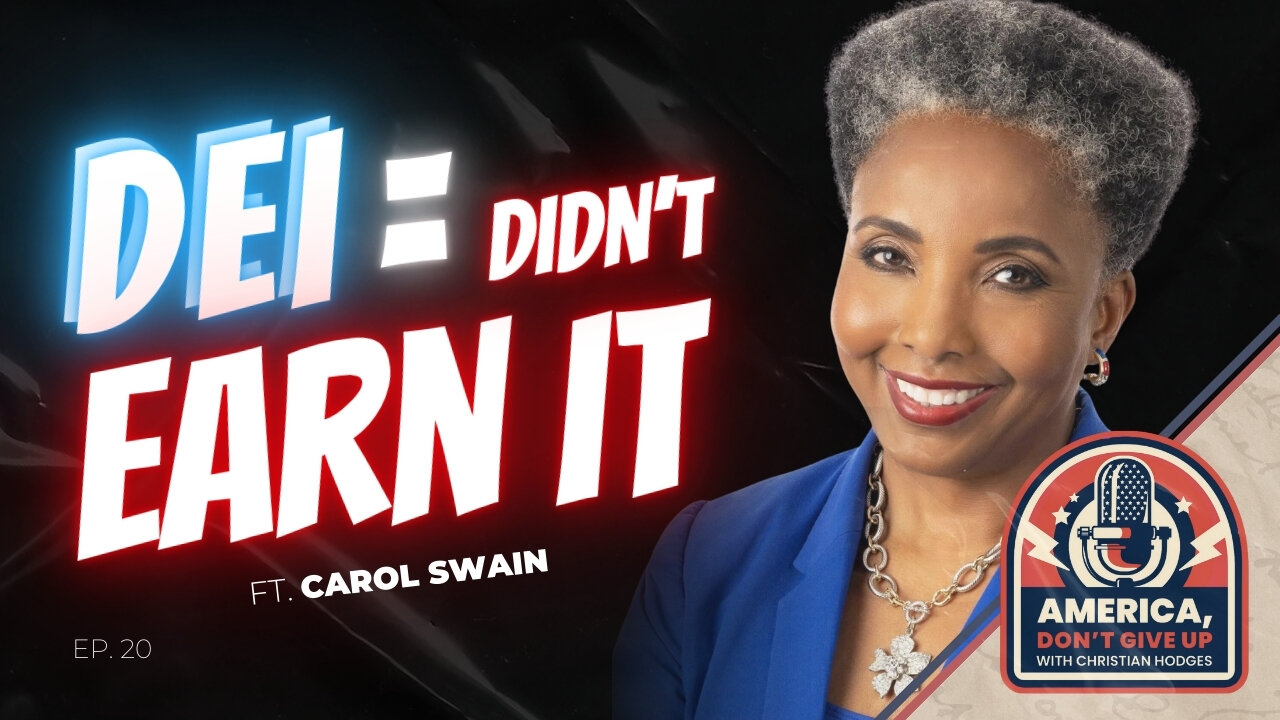 D.E.I. is a LIE | with Carol Swain