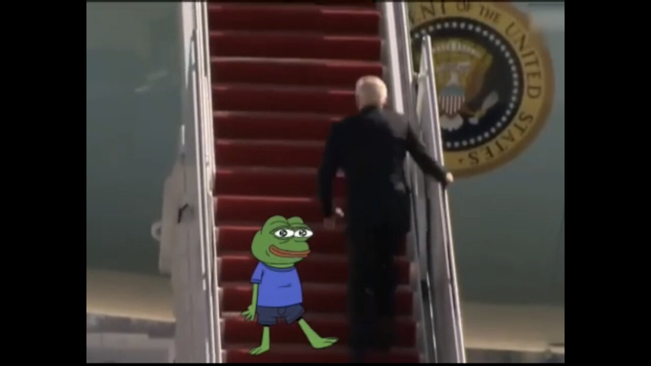 Biden tripping up the stairs compilation